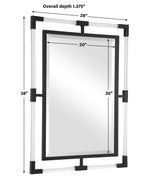 Balkan Iron Mirror - Black / Silver by Uttermost - View 5
