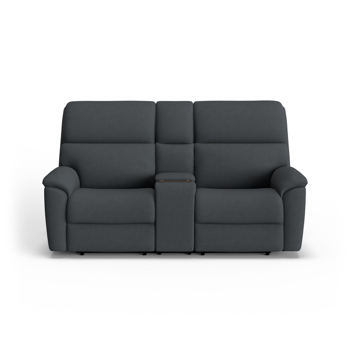 Porter Transitional Power Reclining Loveseat With Console & Power Headrests & Lumbar | Flexsteel