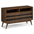 Clarkson - TV Stand - Rustic Natural Aged Brown - sold by Home Elegance USA