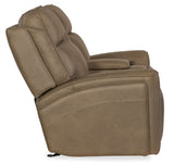 Riverton Power Gliding Console Loveseat With Power Headrest/Lumbar - Light Brown by Hooker Furniture - View 8