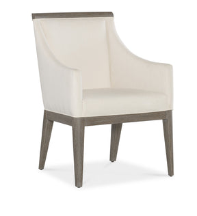 Modern Mood Upholstered Arm Chair (Set of 2) - Dark Brown / Beige by Hooker Furniture - View 1