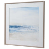Surf And Sand Framed Print - Blue / Beige by Uttermost - View 4