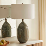 Moultrie Warm Table Lamp Gray - Dark Brown by Uttermost - View 3