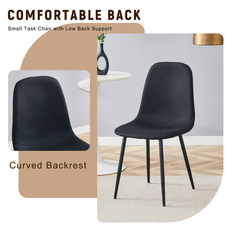 Table and chair set.71*35.4 inch Black Grain Spliced Dining Table With Storage Function In The Middle Of The Table Legs.Paired with 8 Black Linen-Cotton Material High Resilience Dining Chair. - sold by Home Elegance USA