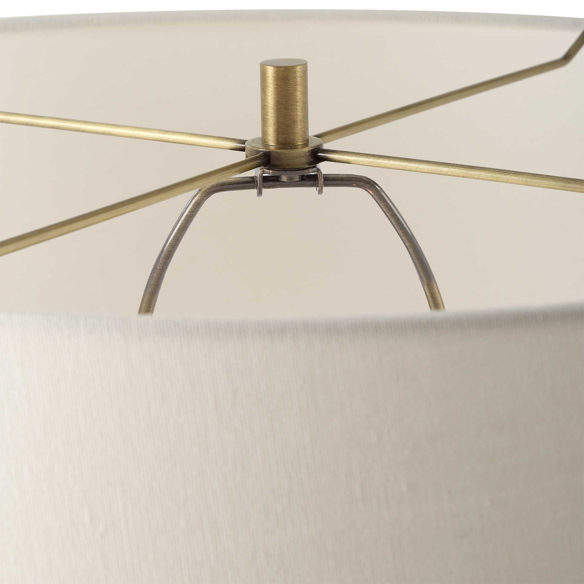 Shino Antique Brass Floor Lamp - Bronze by Uttermost - View 6