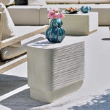 Saltwater Concrete Side Table - White by Uttermost - View 2
