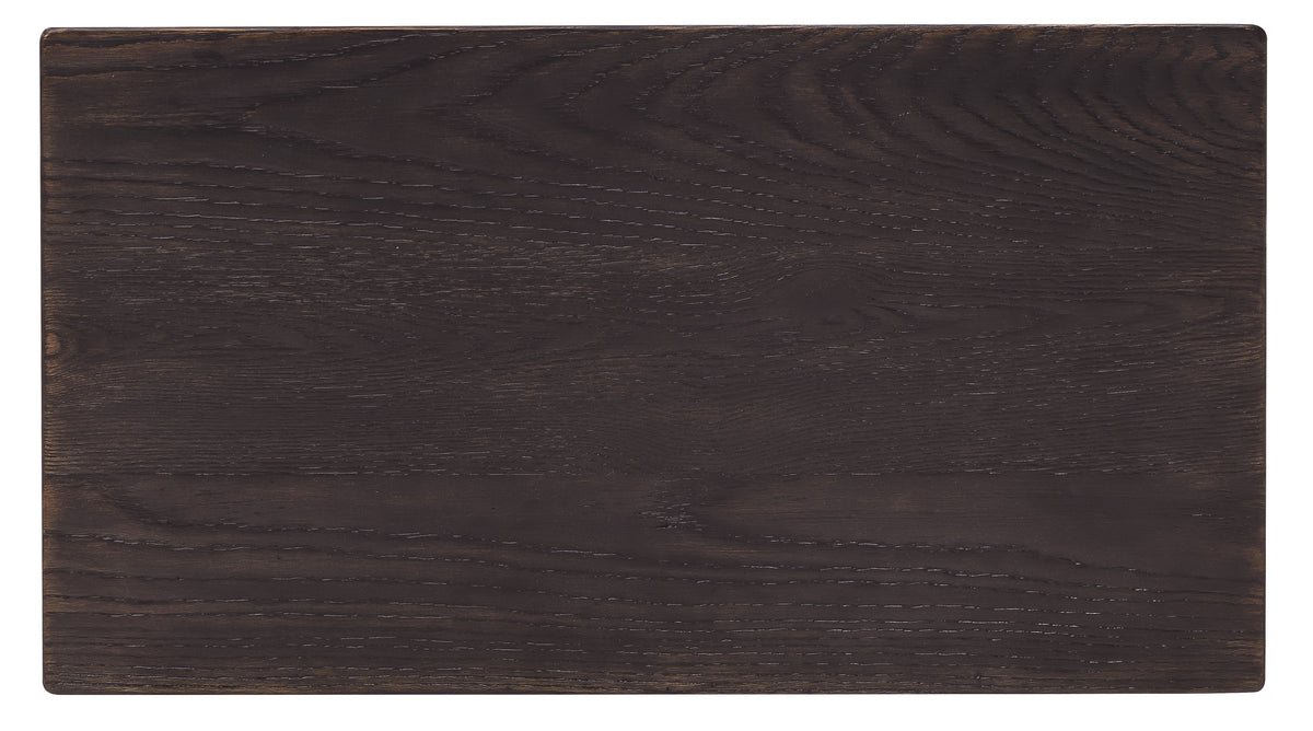 Driftwood Three-Drawer Nightstand Burnt Timber - Black by Hooker Furniture - View 4
