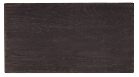 Driftwood Three-Drawer Nightstand Burnt Timber - Black by Hooker Furniture - View 4