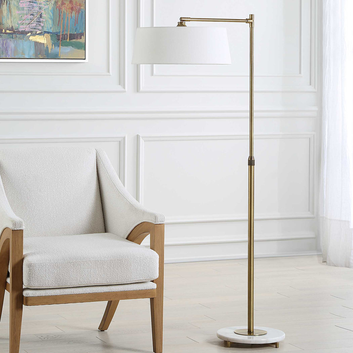 Branch Out Brass Floor Lamp - Bronze by Uttermost - View 3