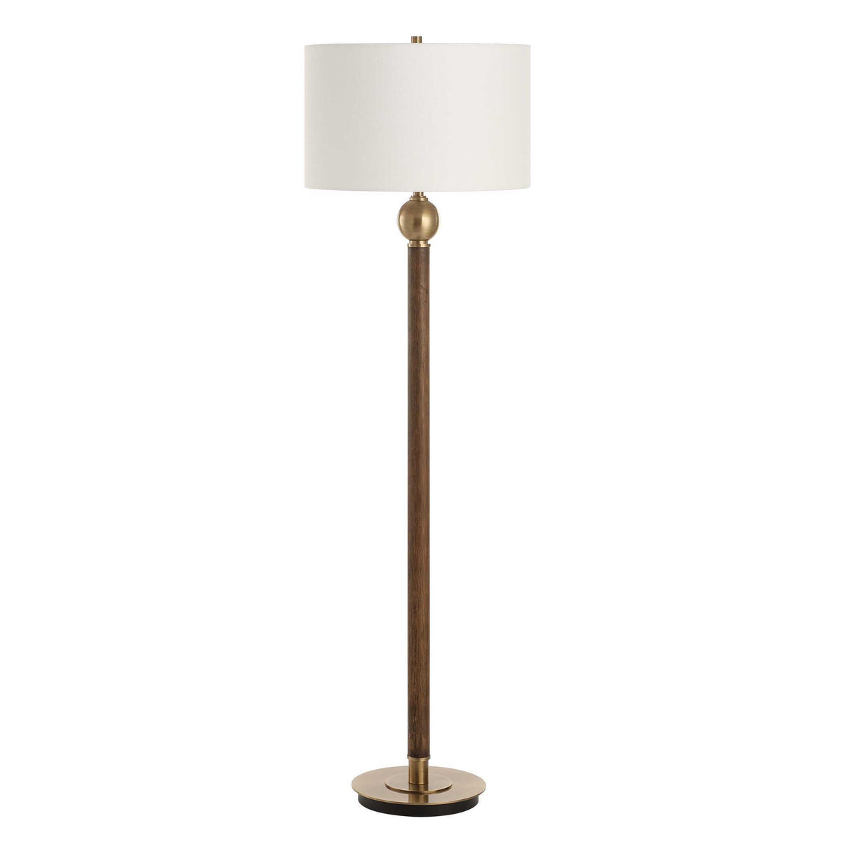 Keros Floor Lamp Dark Oak - Dark Brown by Uttermost - View 4