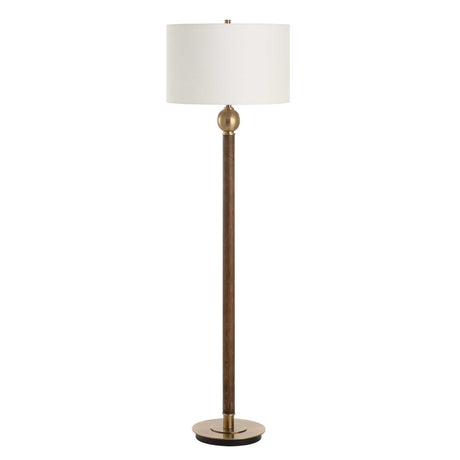 Keros Floor Lamp Dark Oak - Dark Brown by Uttermost - View 4