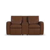 Aria Power Reclining Loveseat With Console - Sedona | Flexsteel