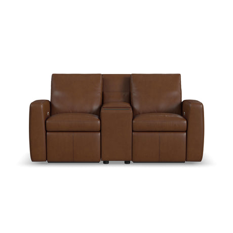 Aria Power Reclining Loveseat With Console - Sedona | Flexsteel