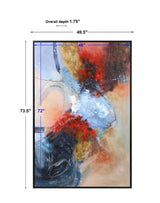 Summer Sunset Abstract Art - Red / Blue by Uttermost - View 7
