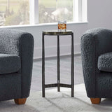 Eternity Iron & Glass Accent Table - Black by Uttermost - View 3