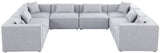 Cube - Modular Sectional - Gray - 630Grey - Sec8A - Home Elegance USA - 2