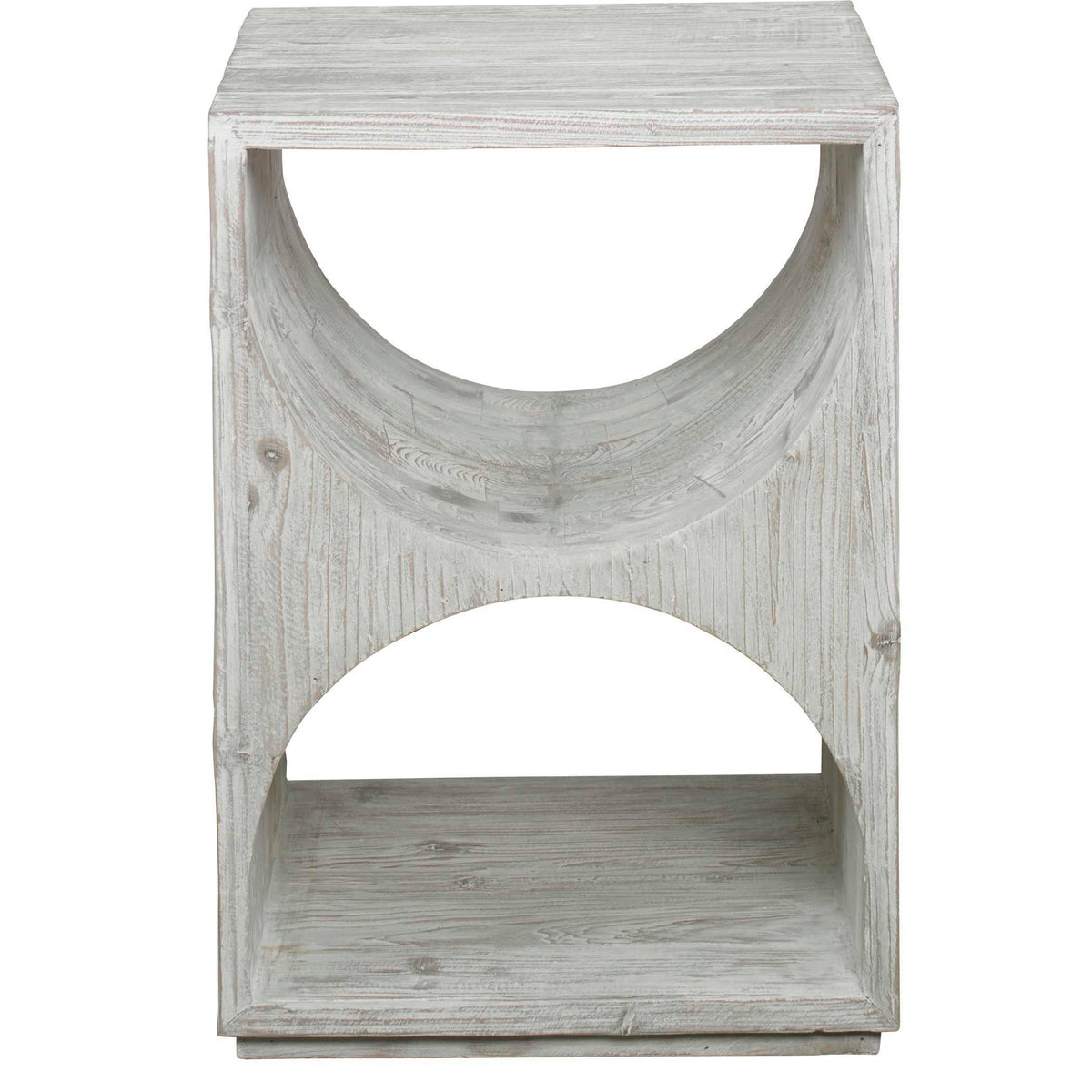 Hans Side Table - White by Uttermost - View 3