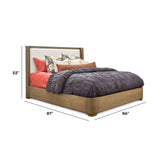 Normandy King Upholstered Bed - Light Brown | Flexsteel