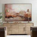 Rise Framed Modern Canvas Black / Brown / Orange / White - Orange / Light Brown by Uttermost - View 2