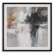Wings Neutral Abstract Framed Print - Black by Uttermost - View 1