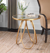 Montrez Side Table - Gold by Uttermost - View 3