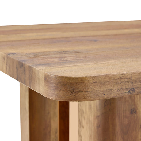 Table and chair set.64.5 x 35.4 Inch Stylish Wood Color Textured Dining Table.Perfectly Blending Simplicity And Transparency.Paried With 4 Brown technology fabric chairs with arched black legs. - sold by Home Elegance USA