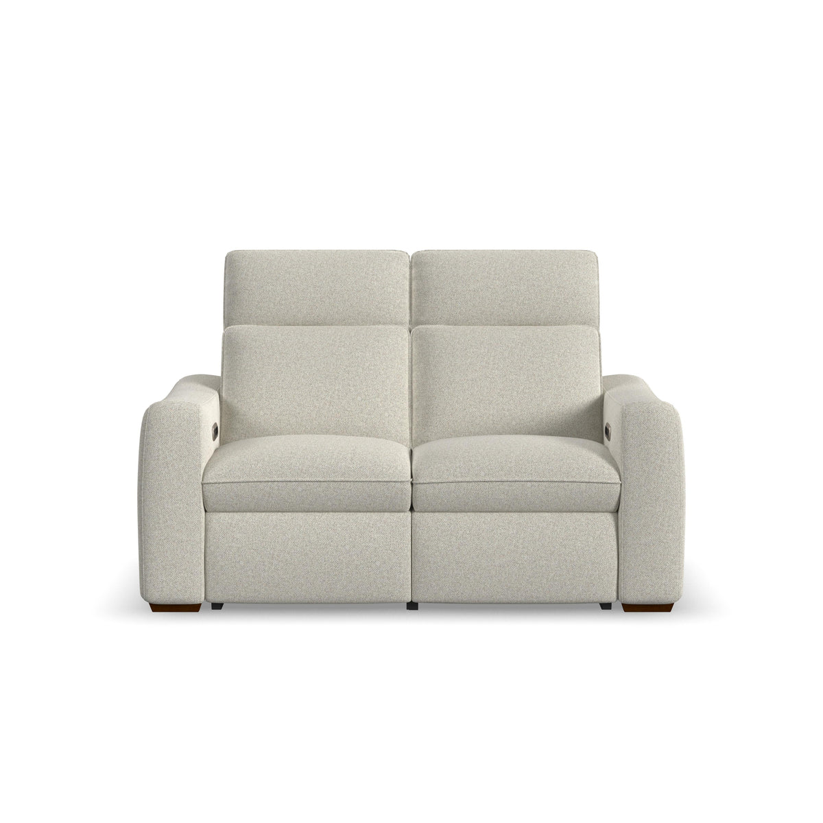 Ava Power Reclining Loveseat With Power Headrest & Lumbar - Light Gray | Flexsteel