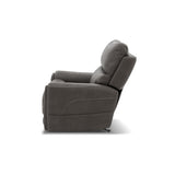 Carter Power Rocking Recliner With Power Headrest, Lumbar, Heat & Massage - Smoke | Flexsteel