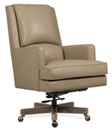 Wright Executive Swivel Tilt Chair - Beige / Dark Brown by Hooker Furniture - View 1