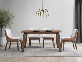Ginny 5 pieces Walnut Finish w/ Side Chairs Dining Room Set - sold by Home Elegance USA