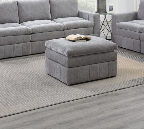 Contemporary Modular 6-Piece Sectional Sofa Set in Graphite Morgan Suede | Ideal for Living Rooms - sold by Home Elegance USA