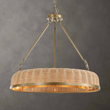 Ladakh 9 Light Round Wicker Pendant - Gold by Uttermost - View 2