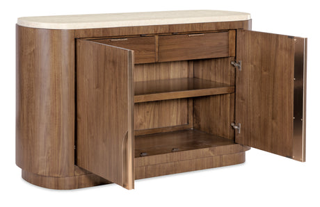 Eleana Server Medium Wood / Beige - Dark Brown / Beige by Hooker Furniture - View 7