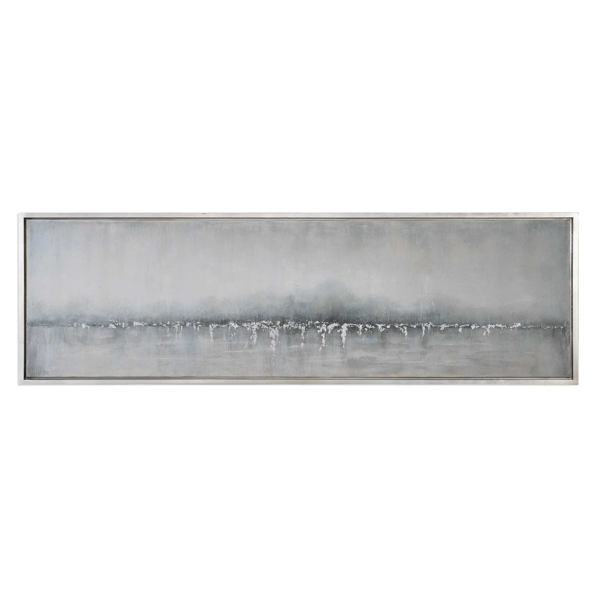 Tides Edge Abstract Art - Dark Gray by Uttermost - View 1