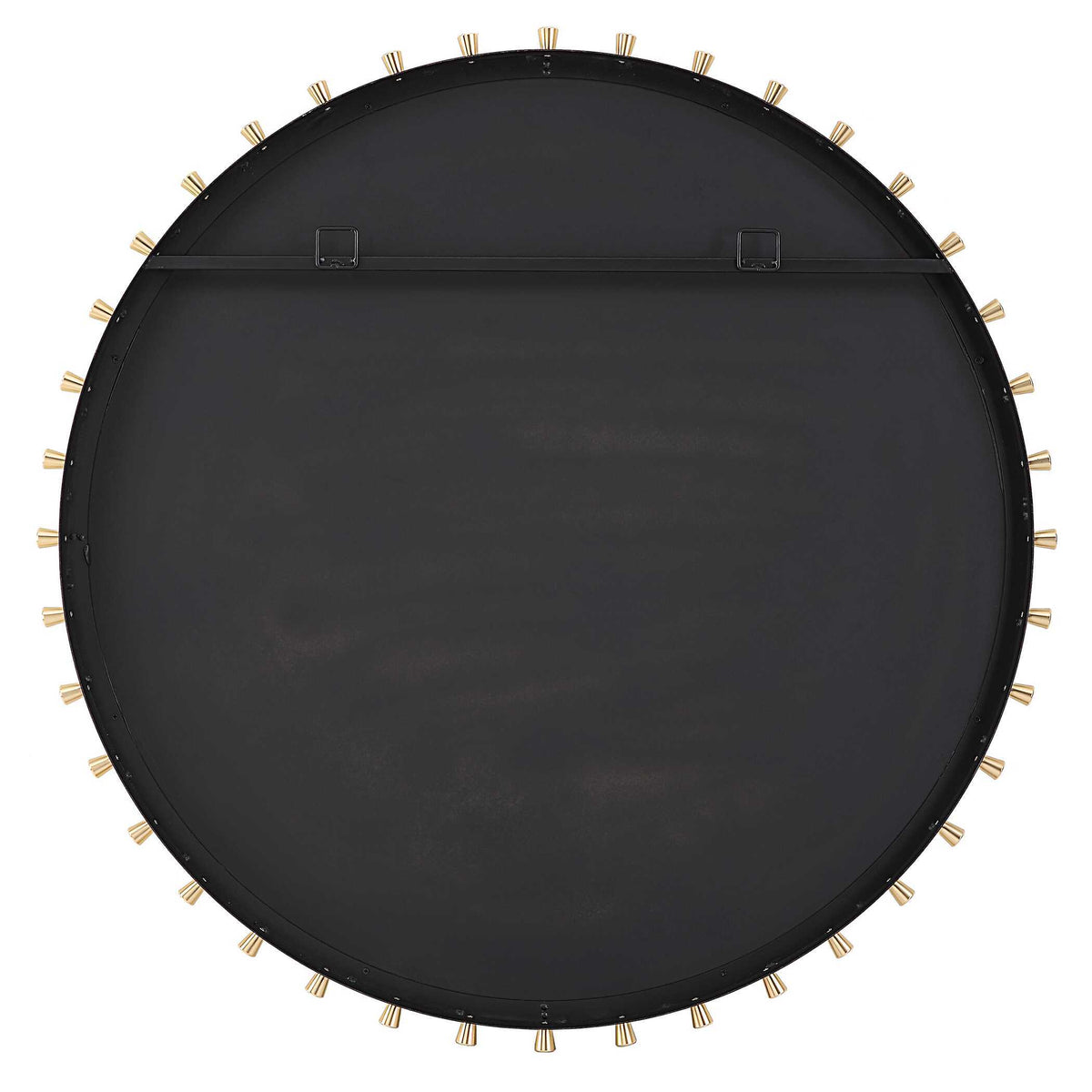 Cosmopolitan Round Mirror - Black / Silver by Uttermost - View 6