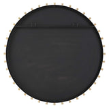 Cosmopolitan Round Mirror - Black / Silver by Uttermost - View 6