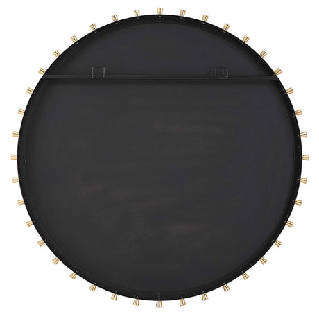 Cosmopolitan Round Mirror - Black / Silver by Uttermost - View 6