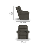 Bernard Power Leather Recliner With Power Headrest & Lumbar | Flexsteel