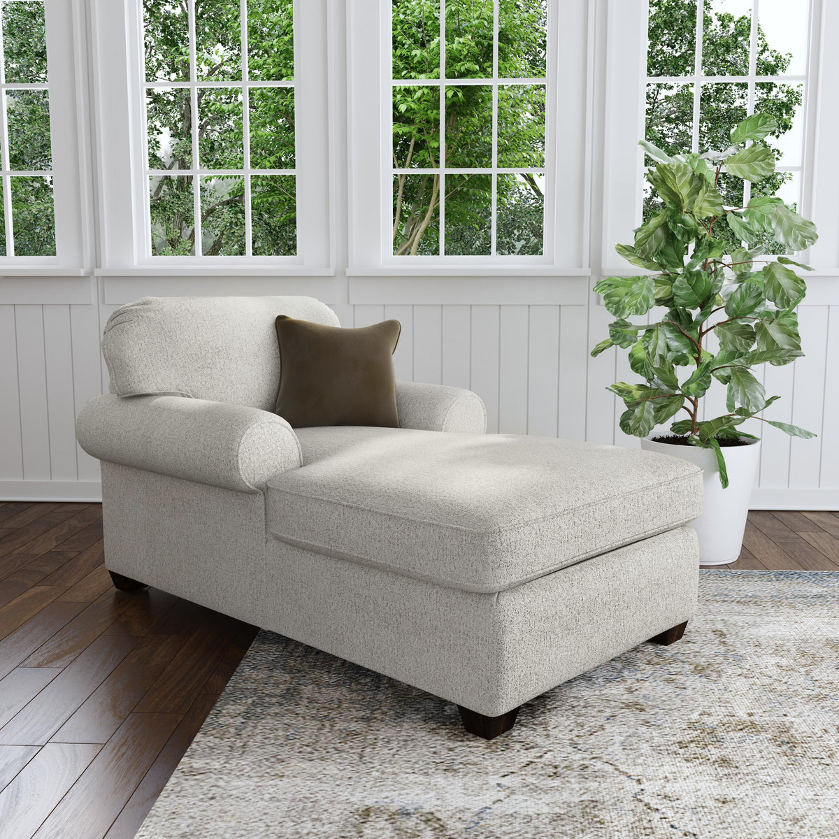 Thornton Fabric Chaise Lounge | Flexsteel