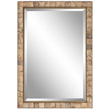 Cocos Coconut Shell Mirror - Light Brown by Uttermost - View 1