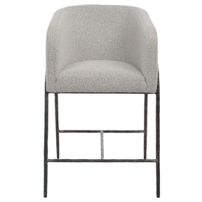 Jacobsen 27" Counter Stool - Light Gray by Uttermost - View 1