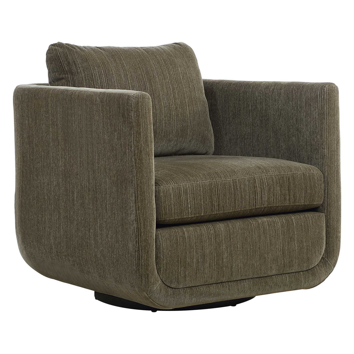 Abound Swivel Chair Herb - Dark Green by Uttermost - View 4