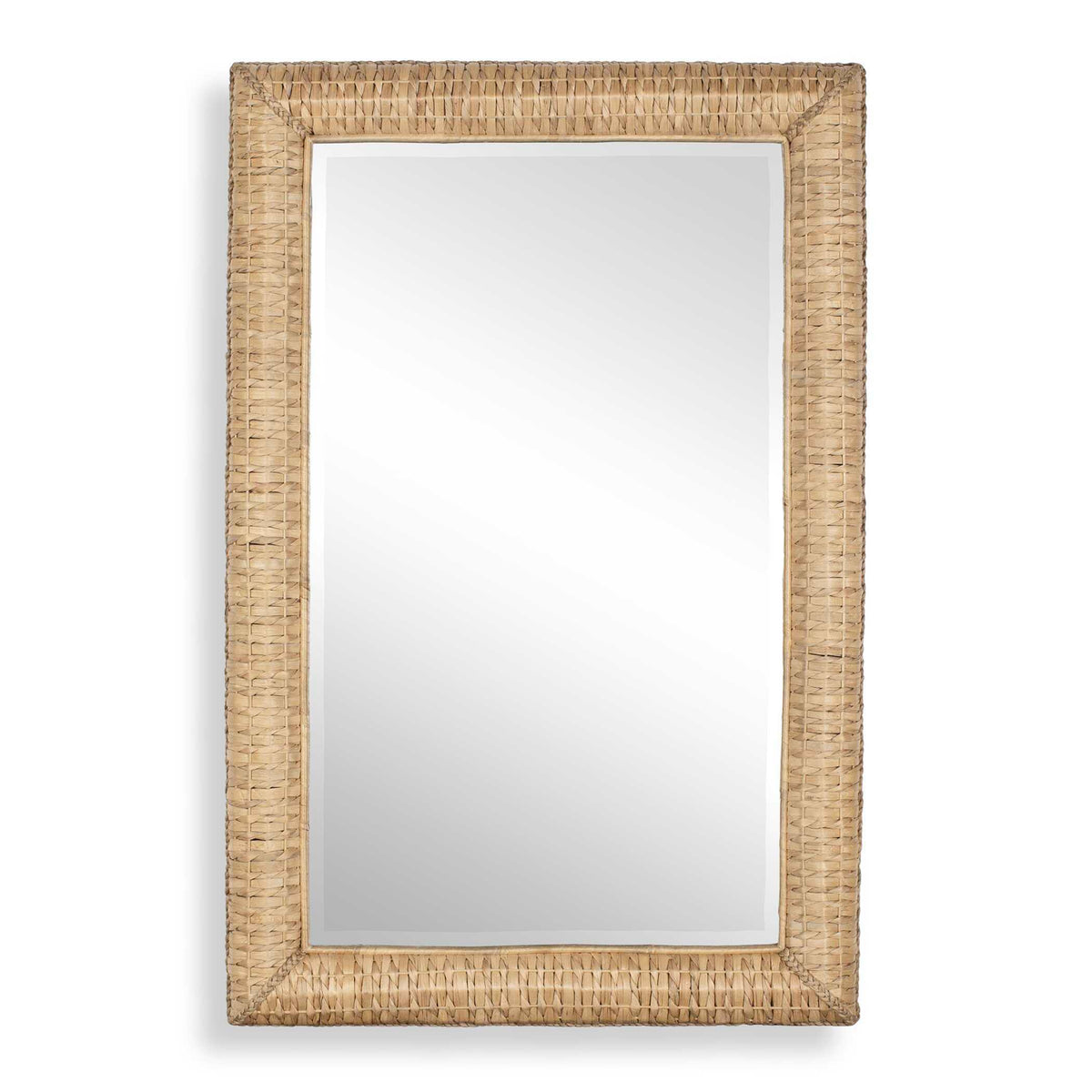 Twisted Seagrass Large Mirror Woodtone - Light Brown by Uttermost - View 1
