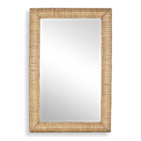 Twisted Seagrass Large Mirror Woodtone - Light Brown by Uttermost - View 1