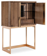 Eleana Bar On Stand Medium Wood / Gold - Dark Brown / Gold by Hooker Furniture - View 7
