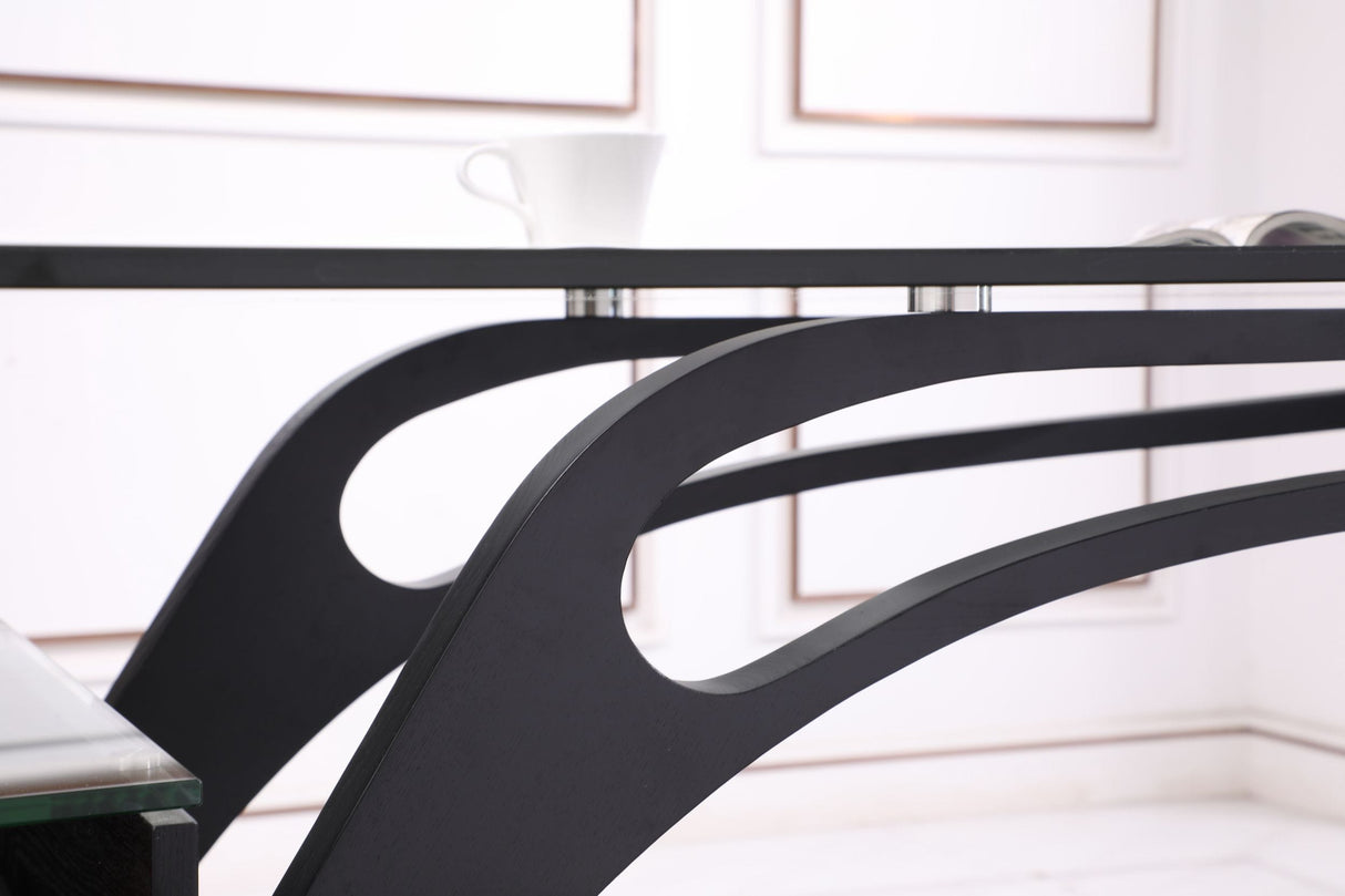 Suffolk - Contemporary Black Ash Desk - View Image 1