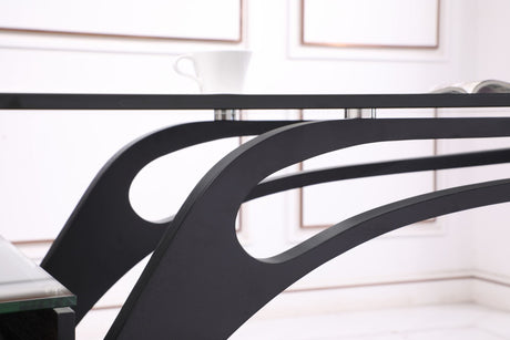 Suffolk - Contemporary Black Ash Desk - View Image 1
