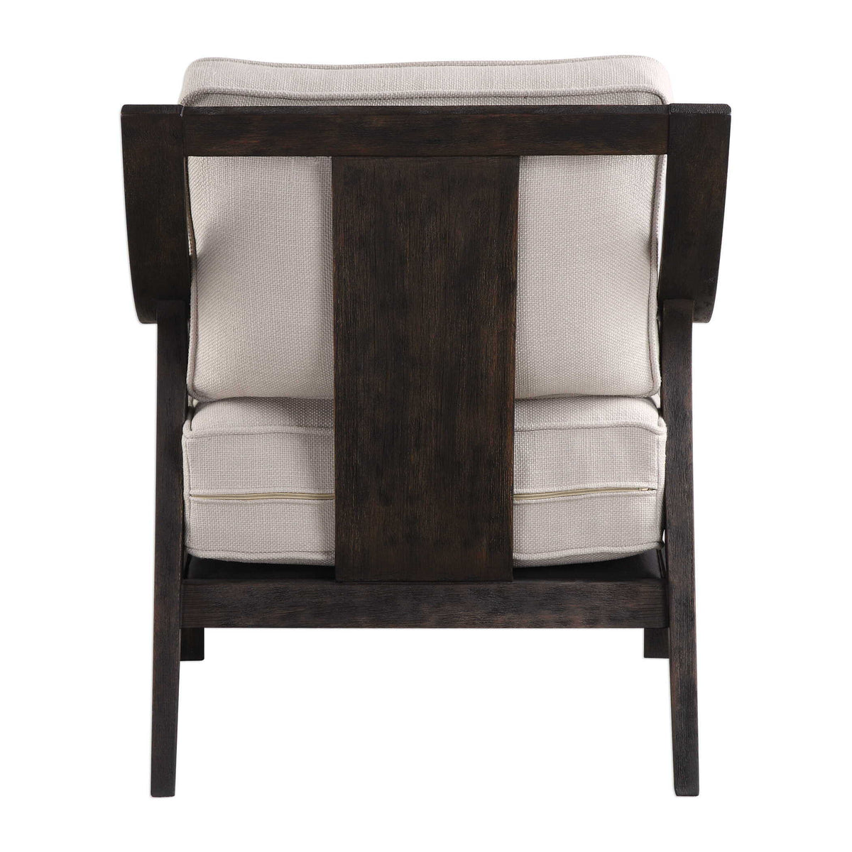 Lyle Accent Chair Beige - White / Dark Brown by Uttermost - View 6