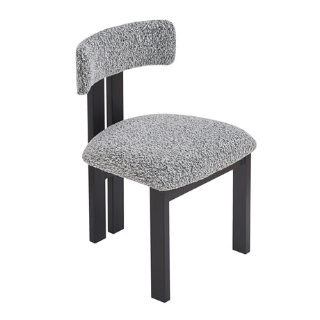 3- Piece Dining Set,Upholstered Dining Chairs With Metal Legs (Set of 2) (Black+White) + Round Dining Table - sold by Home Elegance USA