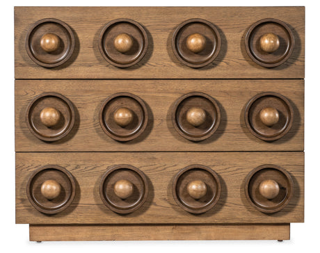 Commerce And Market Knobby 3-Drawer Accent Chest - Light Brown by Hooker Furniture - View 4